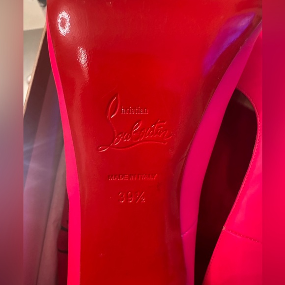Christian Louboutin So Kate 120 Fluo Mat/Jazz Calf Heel Fushia/White EU 39.5 - Picture 9 of 12